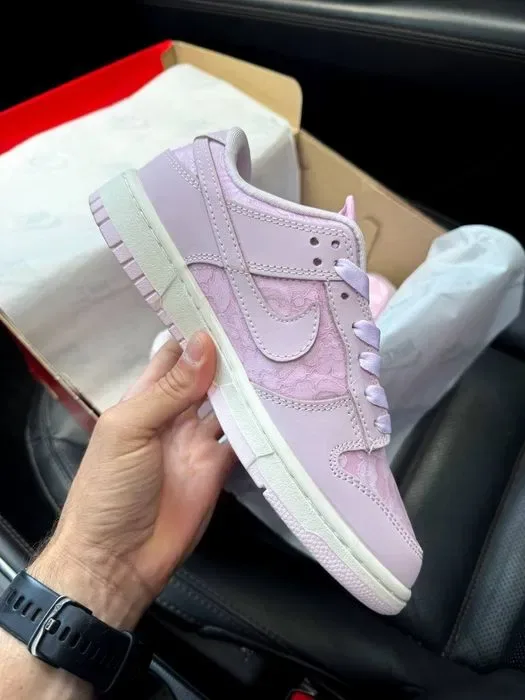 Nike Dunk Low Lace Pack Pink Regal трендові жіночі кросівки найк данк — фото 2