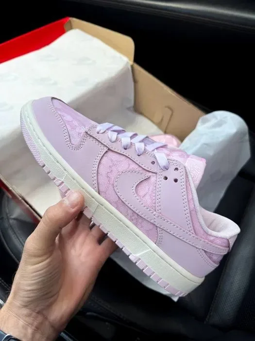 Nike Dunk Low Lace Pack Pink Regal трендові жіночі кросівки найк данк — фото 4