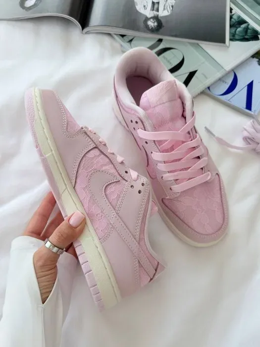 Nike Dunk Low Lace Pack Pink Regal жіночі кросівки найк данк рожеві — фото 5