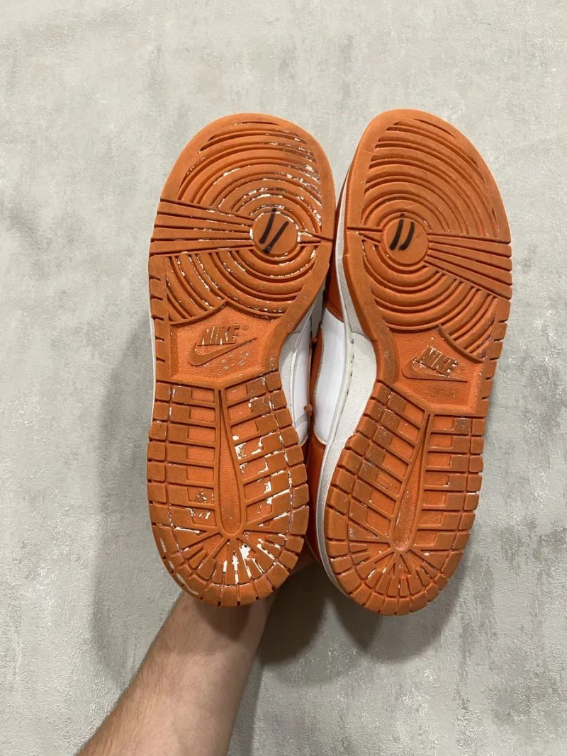 Nike dunk low SP Syracuse, white-orange, найк данк оранжево білі, біло оранжеві,найк данк — фото 4