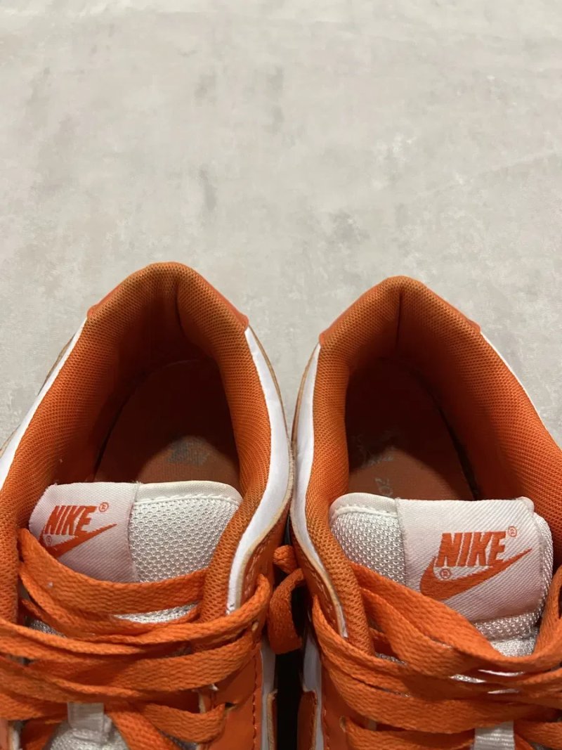 Nike dunk low SP Syracuse, white-orange, найк данк оранжево білі, біло оранжеві,найк данк — фото 8