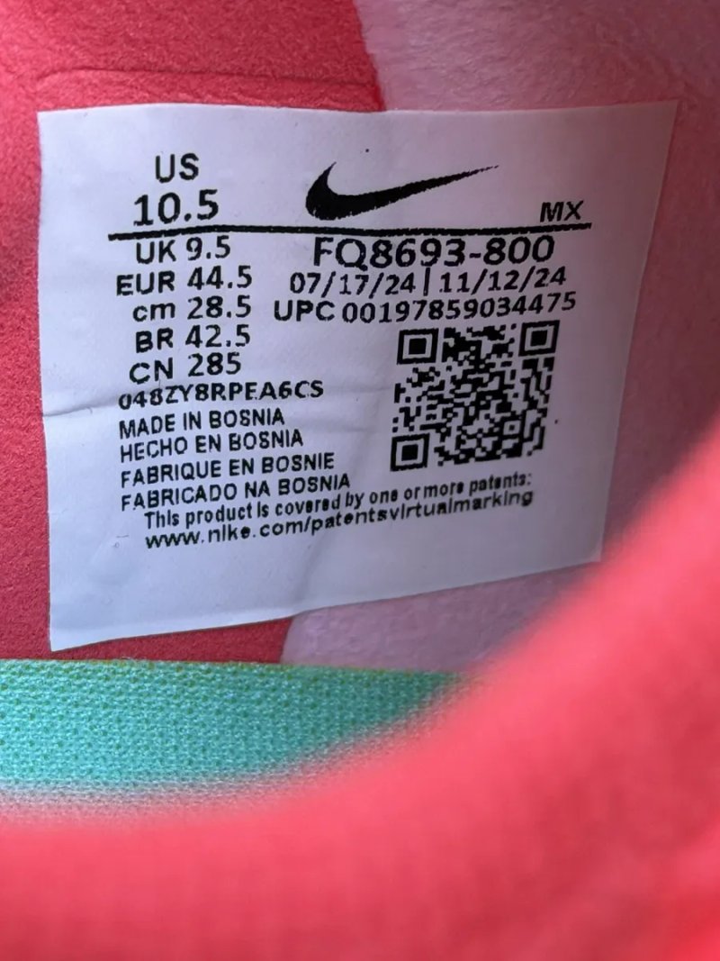 Nike Mercurial Air Zoom Vapor 16 Elite Ag оригінал бутси чоловічі розмір 44.5 (28.5см) нові FQ8693-800 — фото 8