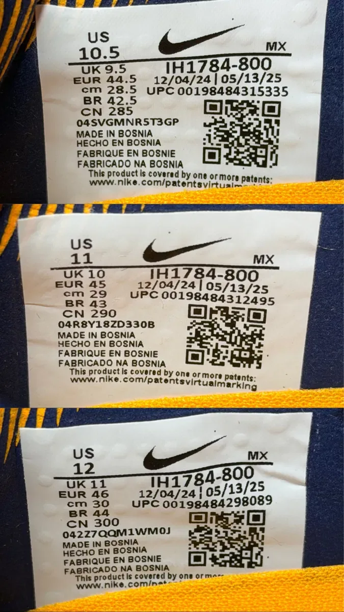 Nike Phantom 6 Low Elite Ag EH оригінал бутси чоловічі розмір 44.5 (28.5см) 45 (29см) та 46 (30см) нові IH1784-800 — фото 8