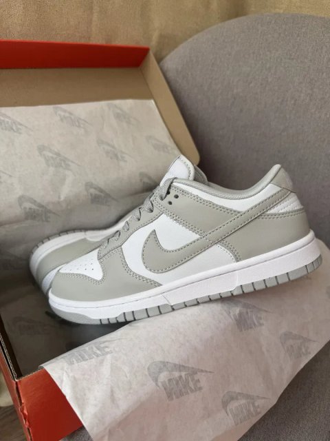 Nike SB Dunk Low Grey кросівки найк данк шкіряні демісезонні