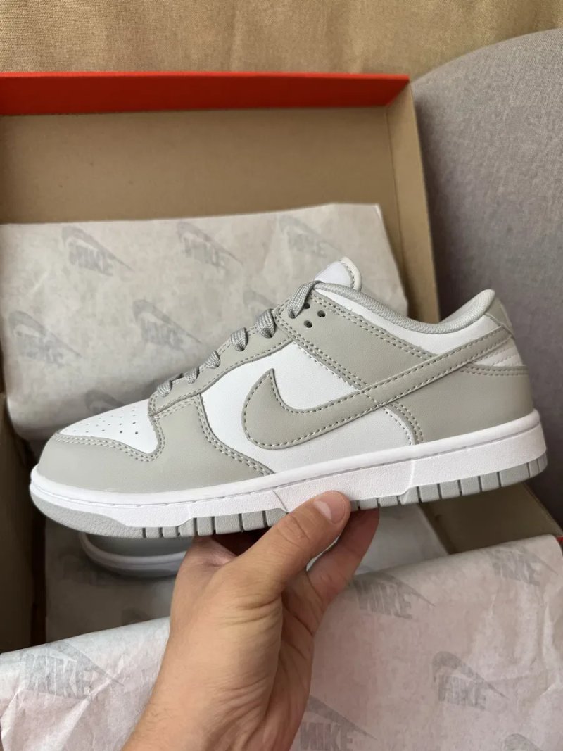 Nike SB Dunk Low Grey кросівки найк данк шкіряні демісезонні — фото 2