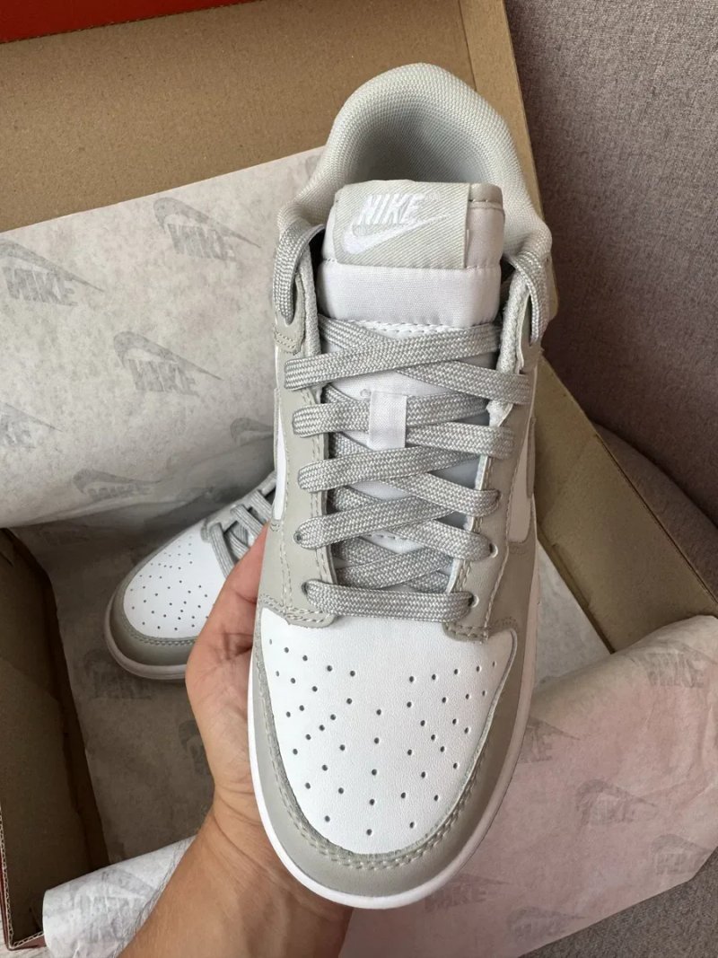 Nike SB Dunk Low Grey кросівки найк данк шкіряні демісезонні — фото 3