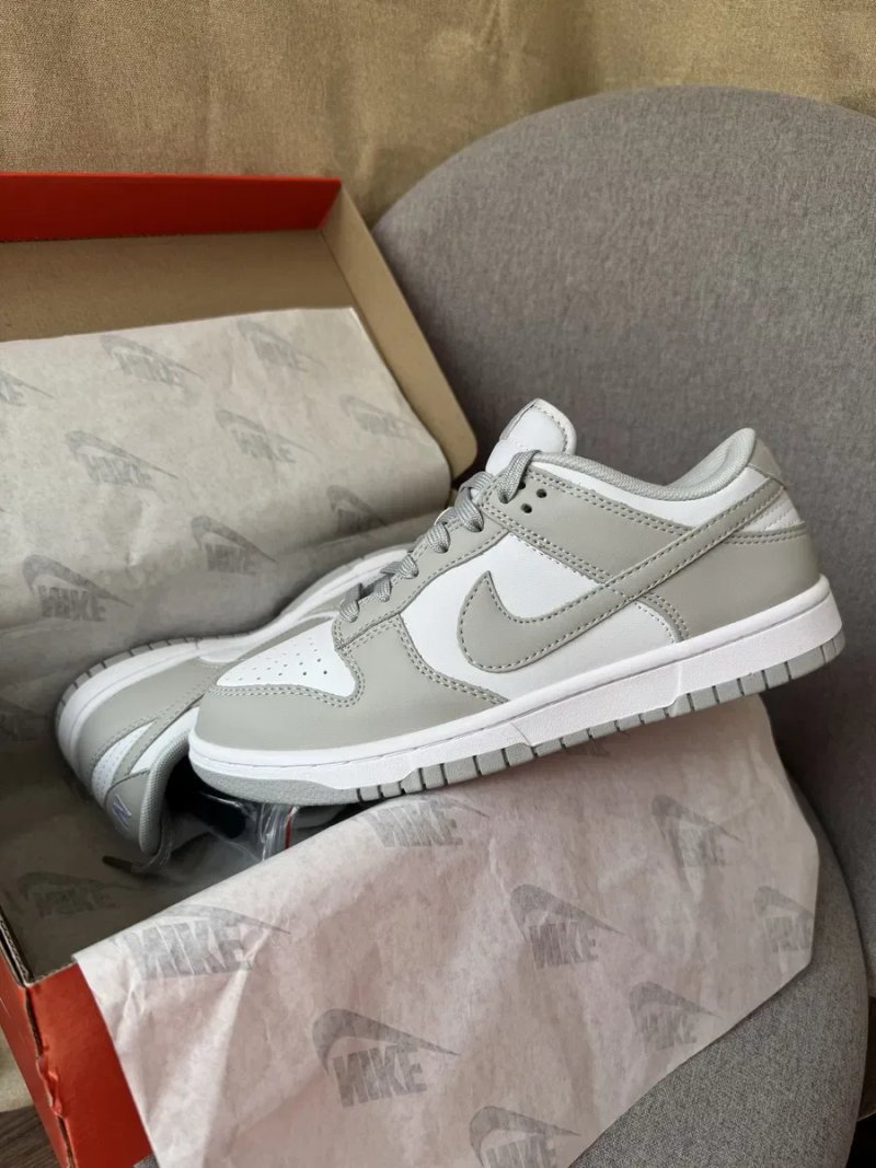 Nike SB Dunk Low Grey кросівки найк данк шкіряні демісезонні — фото 7