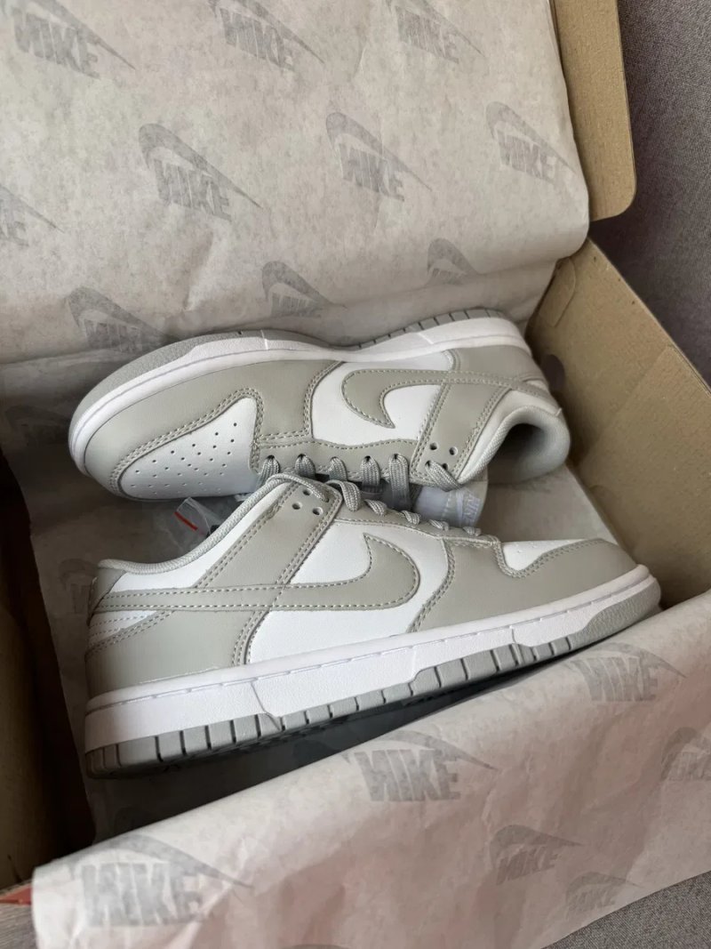 Nike SB Dunk Low Grey кросівки найк данк шкіряні демісезонні — фото 8