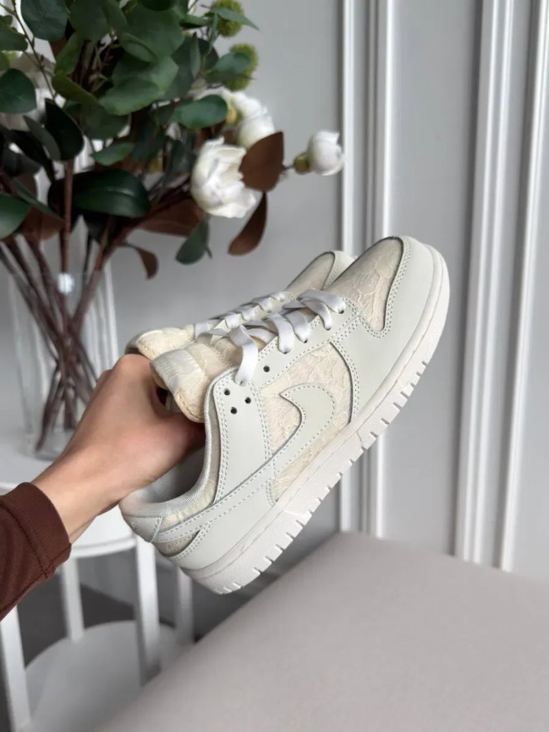 Nike sb dunk low lace pack regal beige трендові жіночі кросівки найк сб данк — фото 7