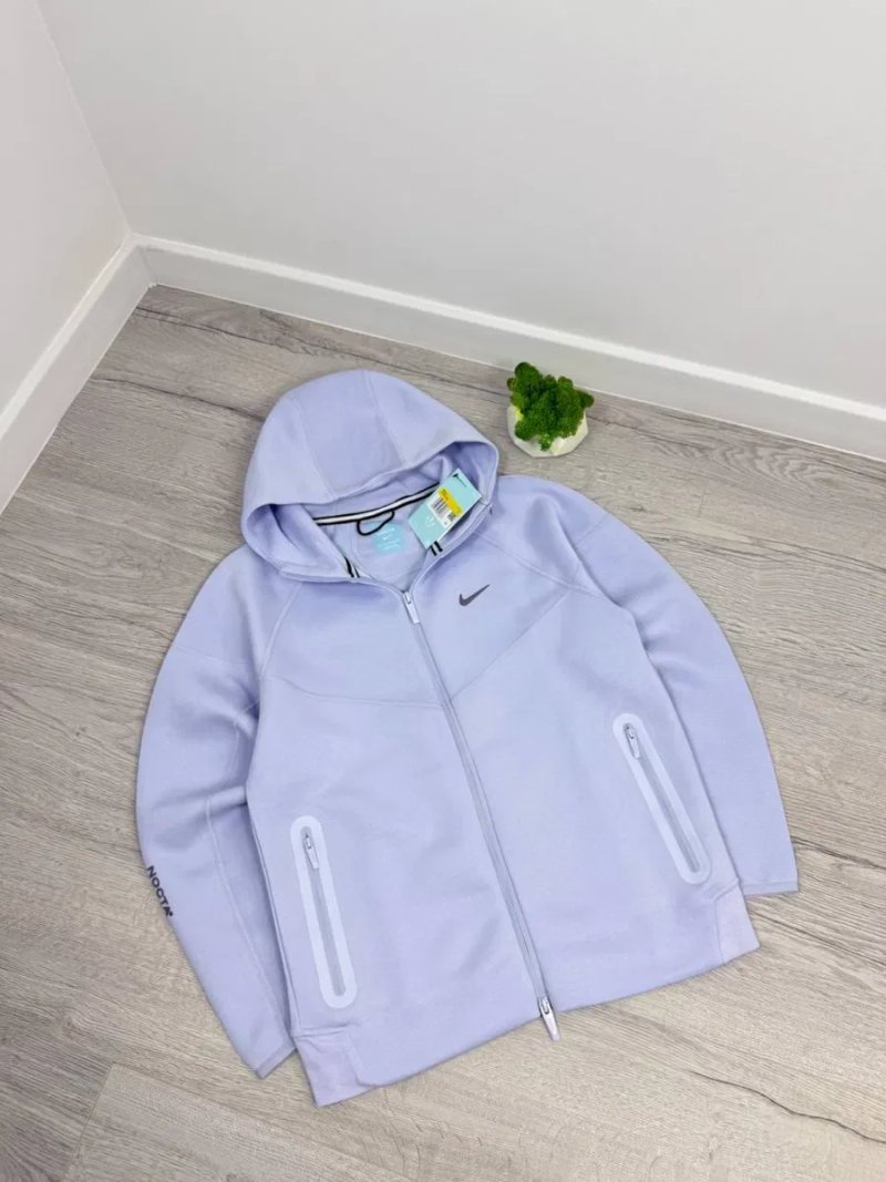 Nike Tech Fleece Nocta чоловіче худі на блискавці | Зіп худі найк теч фліс нокта чорна/фіолетова — фото 3