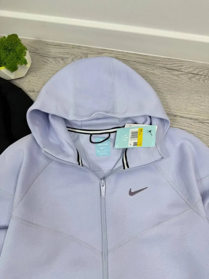 Nike Tech Fleece Nocta чоловіче худі на блискавці | Зіп худі найк теч фліс нокта чорна/фіолетова — фото 5