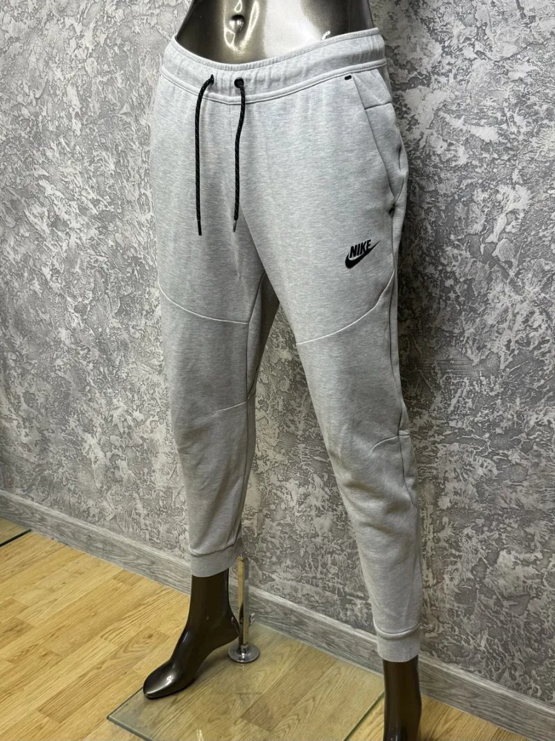 Nike Tech fleece штаны S размер спортивные серые на манжетах — фото 6