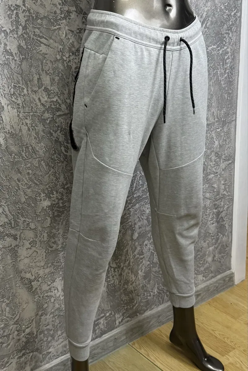 Nike Tech fleece штаны S размер спортивные серые на манжетах — фото 7