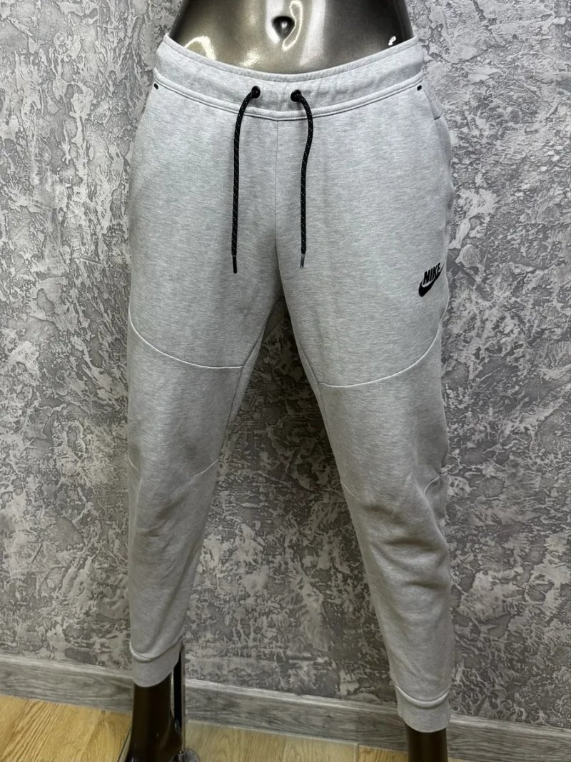 Nike Tech fleece штаны S размер спортивные серые на манжетах — фото 8