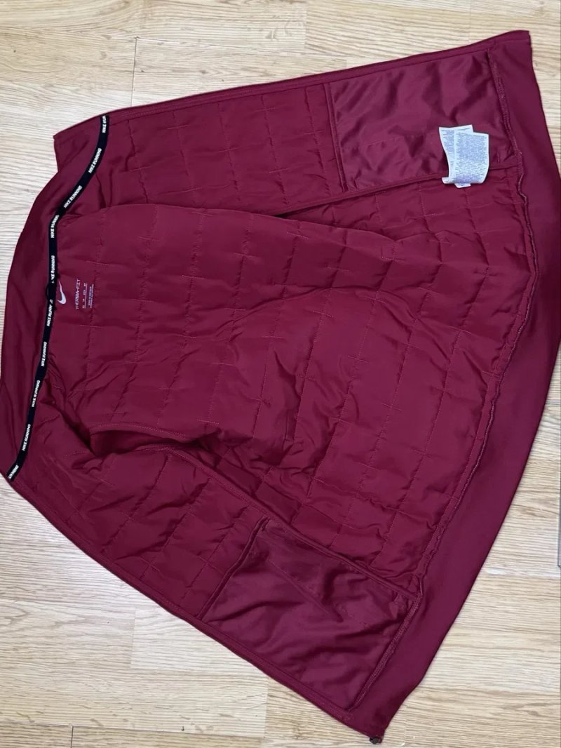 Nike Thermal-Fit кофта XS размер женская беговая темно-красная — фото 5