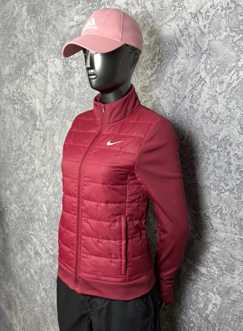 Nike Thermal-Fit кофта XS размер женская беговая темно-красная — фото 6