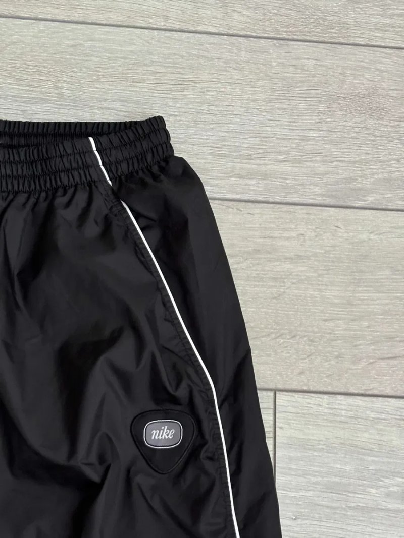 Nike Vintage Retro Nylon Y2K Size L Л Розмір Найк Вінтаж Ретро Чорні Чоловічі Спортивні Вінтажні Штани Нейлонові Брюки Оригінал — фото 3