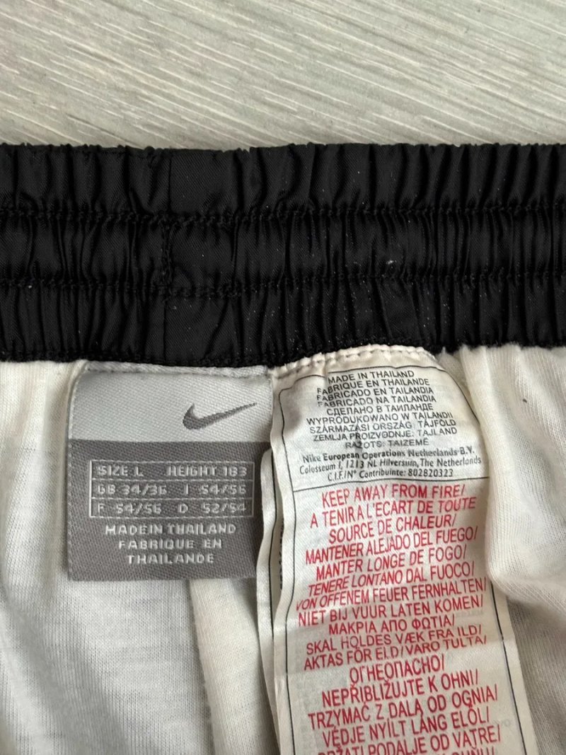 Nike Vintage Retro Nylon Y2K Size L Л Розмір Найк Вінтаж Ретро Чорні Чоловічі Спортивні Вінтажні Штани Нейлонові Брюки Оригінал — фото 5