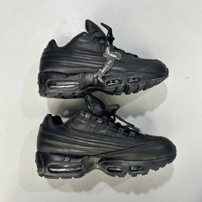 Nike x Supreme 95 air max leather lux найк суприм 95 аір макс чорні кросовки шкіра vetements balenciaga rick hedi dior ysl if6w9 number nine — фото 6