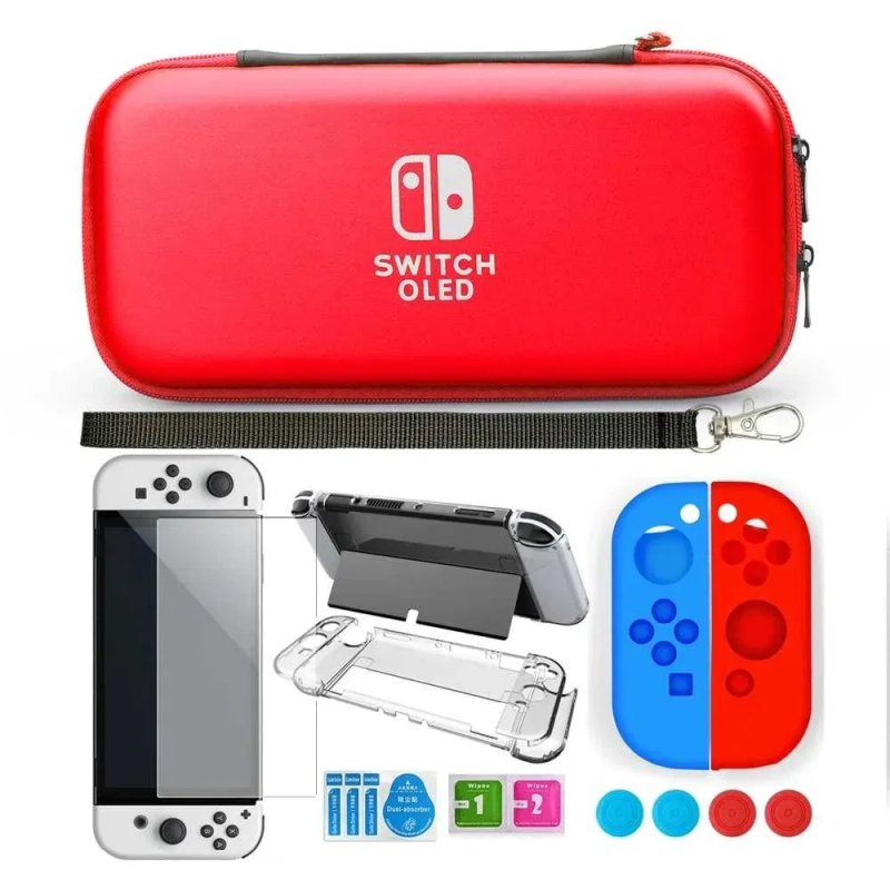 Нінтендо Свіч Олед Кейс сумка. Чохол на Nintendo Switch Oled. Скло — фото 3