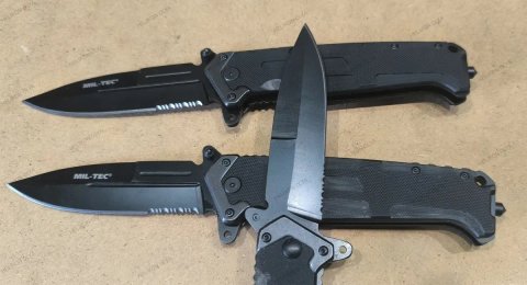 ‼️НІЖ ASSAULT BLACK MIL-TEC 15325500 EDC складний серейтор склобій авто пружина кліпса‼️