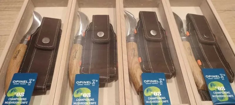 НІЖ OPINEL 8 грибний садовий нож подарункова упаковка футляр — фото 2