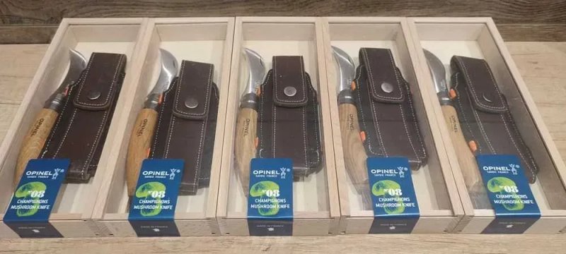 НІЖ OPINEL 8 грибний садовий нож подарункова упаковка футляр — фото 4