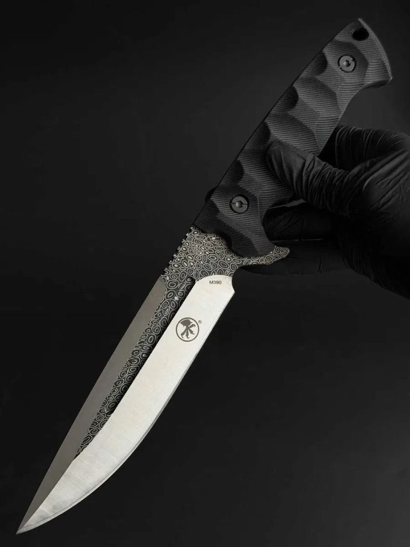 Ніж похідний туристичний сталь M390 KN1205 + чохол / подарунок мисливцю, туристу, рибалці — фото 4