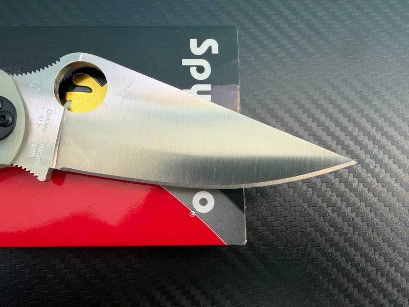 Ніж Spyderco Paramilitary 2 Knife Diamond Mesh Natural G-10 (3.4" Satin MagnaCut) — фото 3