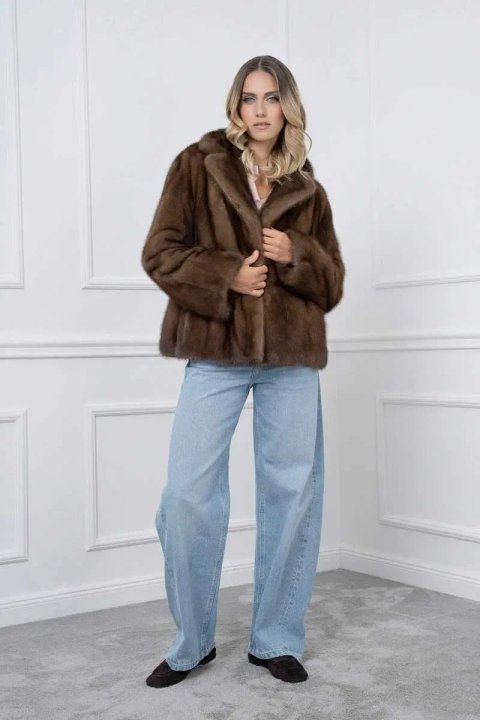 Норковая Шуба Италия Шикарная модель Saga Furs новая коллекция