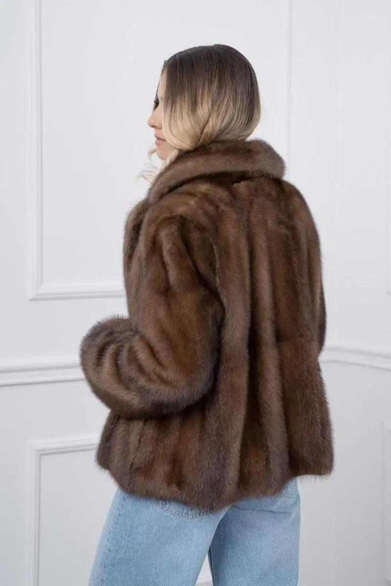 Норковая Шуба Италия Шикарная модель Saga Furs новая коллекция — фото 3