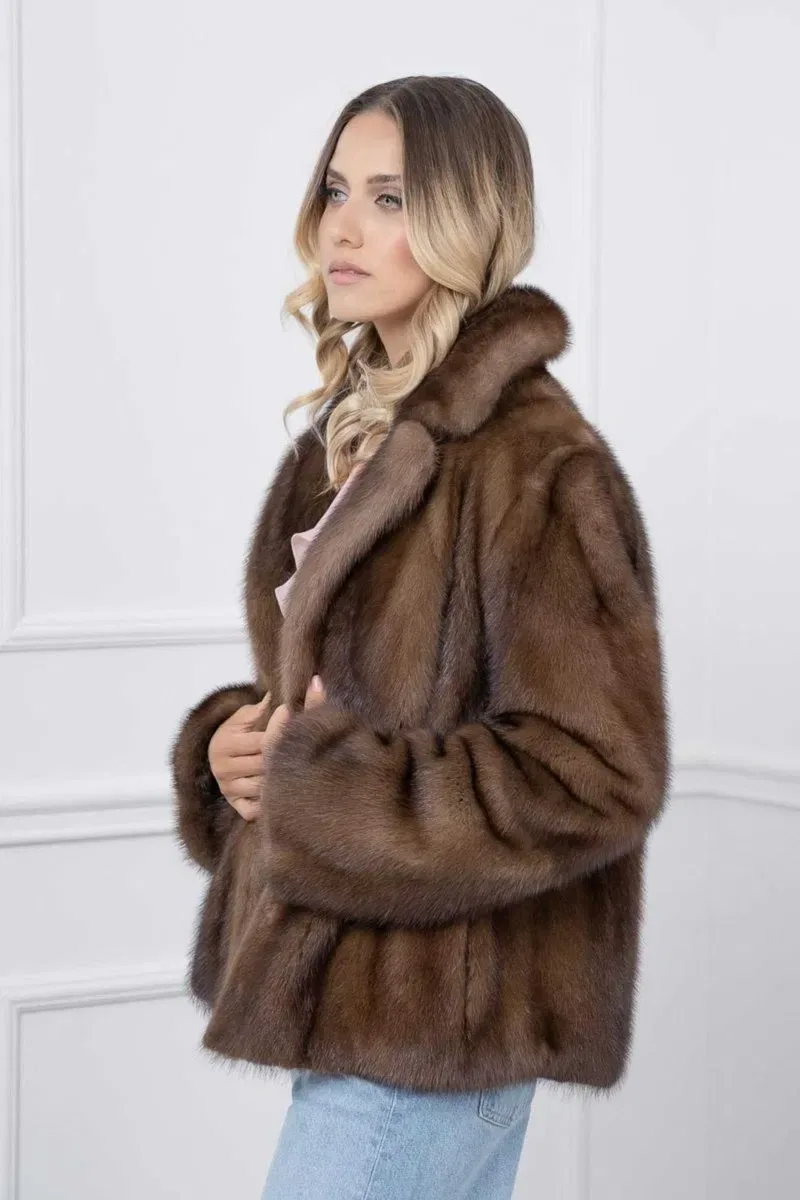 Норковая Шуба Италия Шикарная модель Saga Furs новая коллекция — фото 4