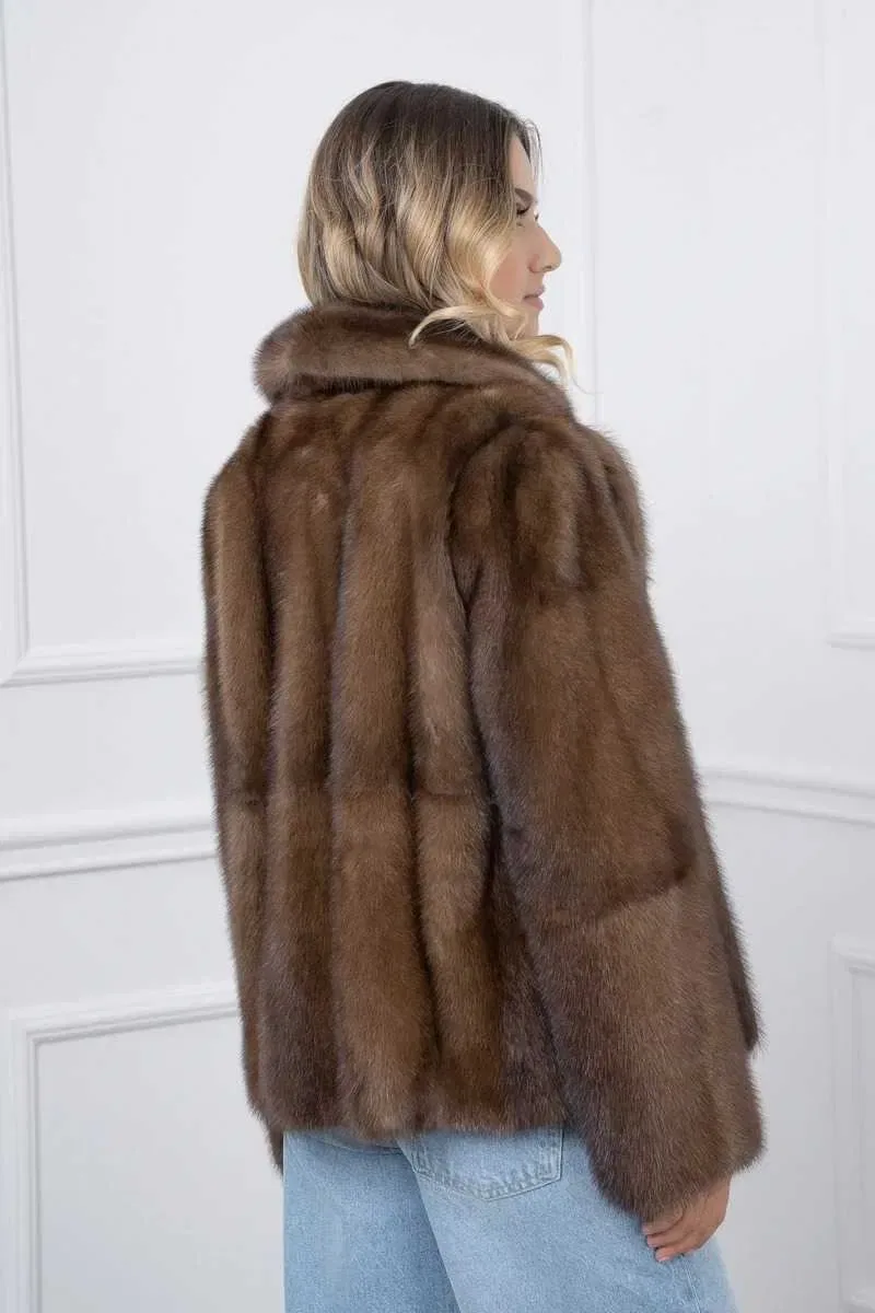 Норковая Шуба Италия Шикарная модель Saga Furs новая коллекция — фото 6