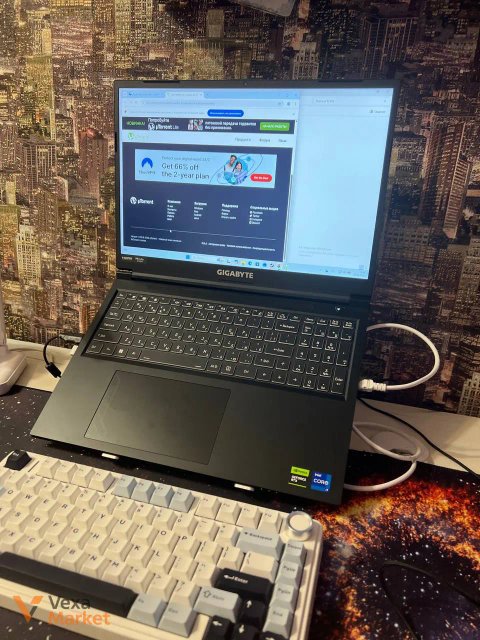 Ноутбук GIGABYTE G6 KF 2024 Intel Core i7-13620H RTX 4060 16GB DDR5 1TB SSD 16" 165Hz
