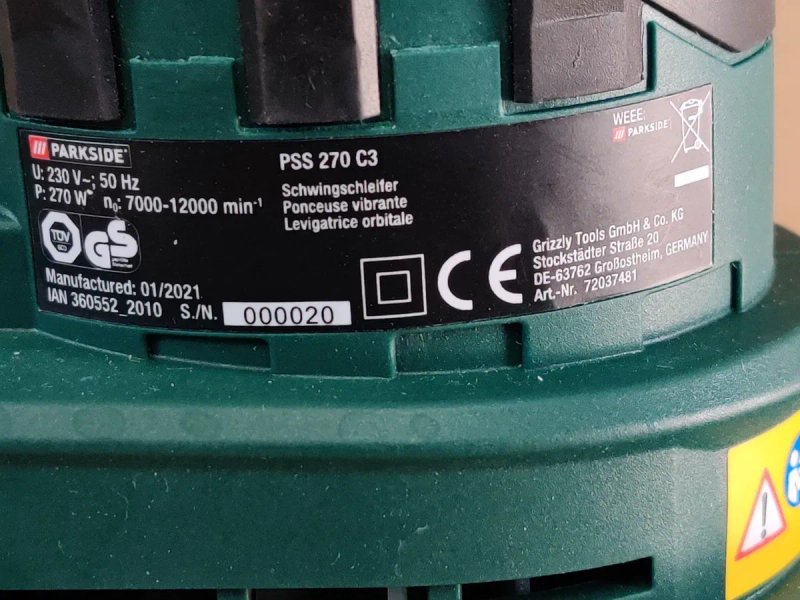 НОВ шлифмашинка сГерман PARKSIDE PSS 270/вибро шлифмашина/шлифовальная — фото 7