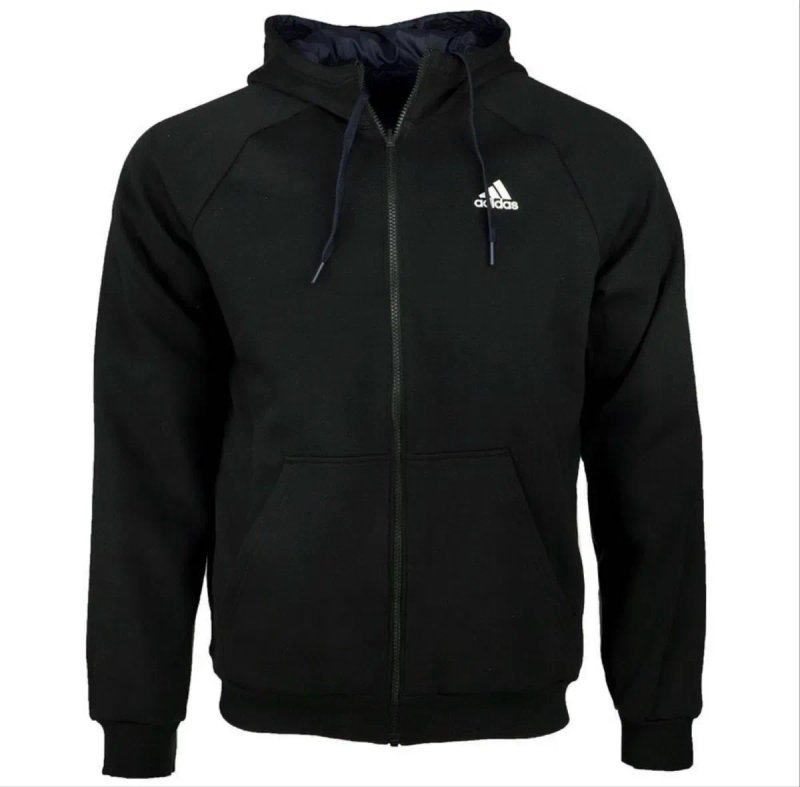 НОВА ADIDAS L M ОРИГІНАЛ куртка кофта чоловіча вітрівка на замку мужская ветровка черная синяя адидас оригинал на замке курточка легкая м л розмір — фото 4
