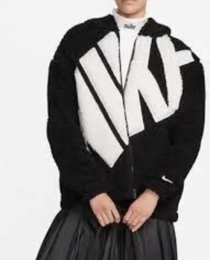 Нова Куртка NIKE оригінал (тедді/шерпа) осінь/зима EU38/M/46 — фото 2