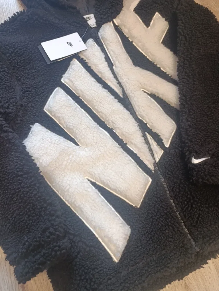 Нова Куртка NIKE оригінал (тедді/шерпа) осінь/зима EU38/M/46 — фото 6