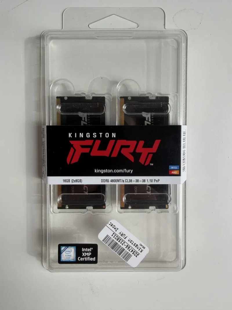 Нова оперативна пам'ять DDR5 16GB (2x8GB) Kingston Fury SO-DIMM / Crucial — фото 2