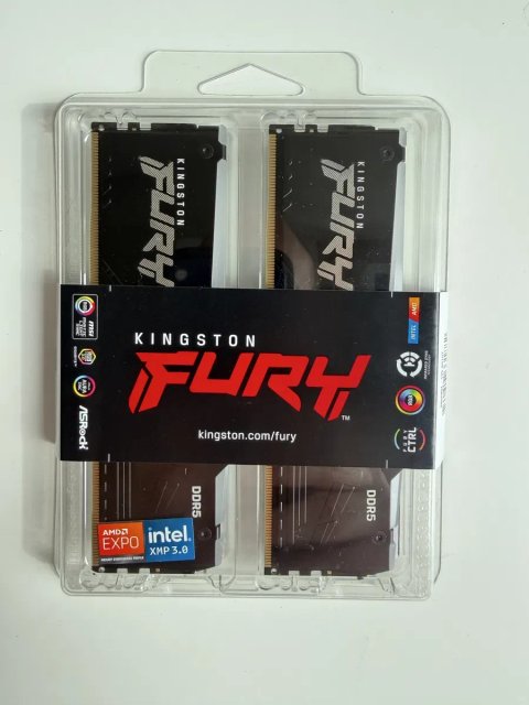 Нова оперативна пам'ять Kingston FURY Beast RGB DDR5 64GB 6000MHz (Black / White)