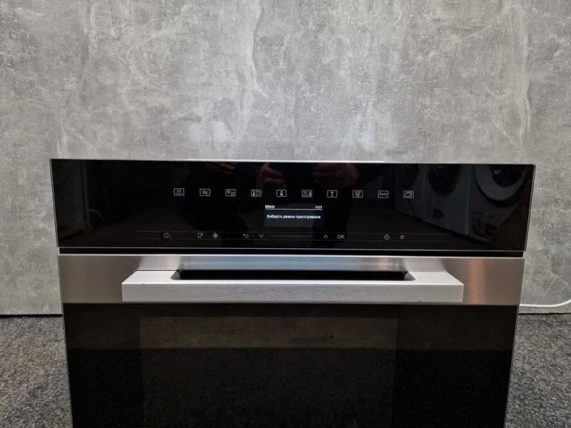 Нова Пароварка + НВЧ мікрохвильовка Miele DGM 7440 CleanSteel 2022 рік — фото 4