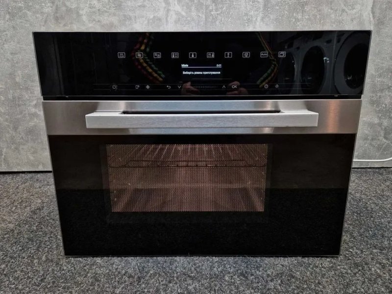 Нова Пароварка + НВЧ мікрохвильовка Miele DGM 7440 CleanSteel 2022 рік — фото 5