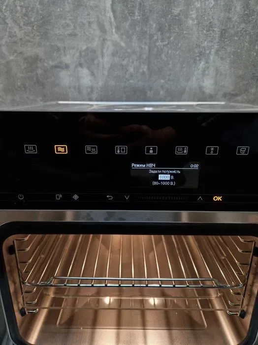 Нова Пароварка + НВЧ мікрохвильовка Miele DGM 7440 CleanSteel 2022 рік — фото 7