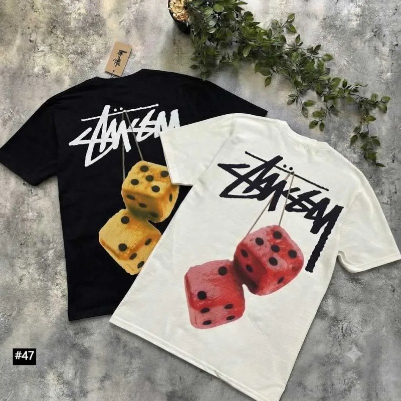 Новая футболка Stussy — Basic — Чорна / Біла — Стусси Базовая — ХС С М Л ХЛ — фото 4