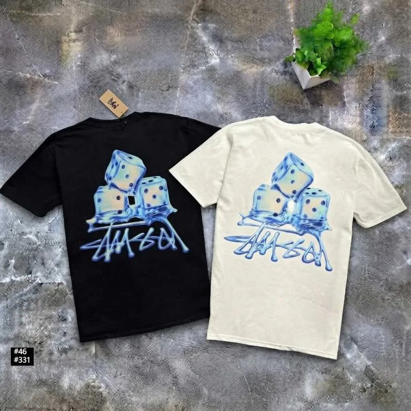 Новая футболка Stussy — Basic — Чорна / Біла — Стусси Базовая — ХС С М Л ХЛ — фото 5