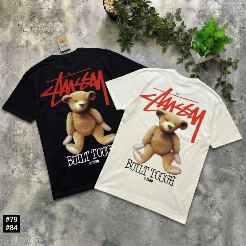 Новая футболка Stussy — Basic — Чорна / Біла — Стусси Базовая — ХС С М Л ХЛ — фото 7