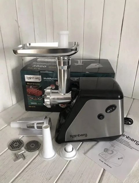 Новая мясорубка + соковыжималка Rainberg RB-676 | 3800W электрическая