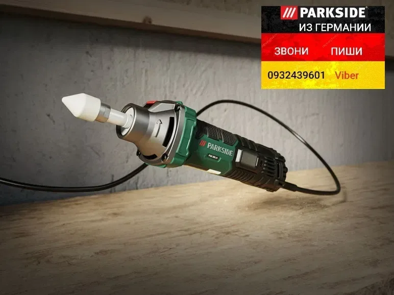 НОВАЯ прямая шлифмашина из ГЕРМАНИИ Parkside PGS 500 C2 в кейсе 500Вт — фото 2