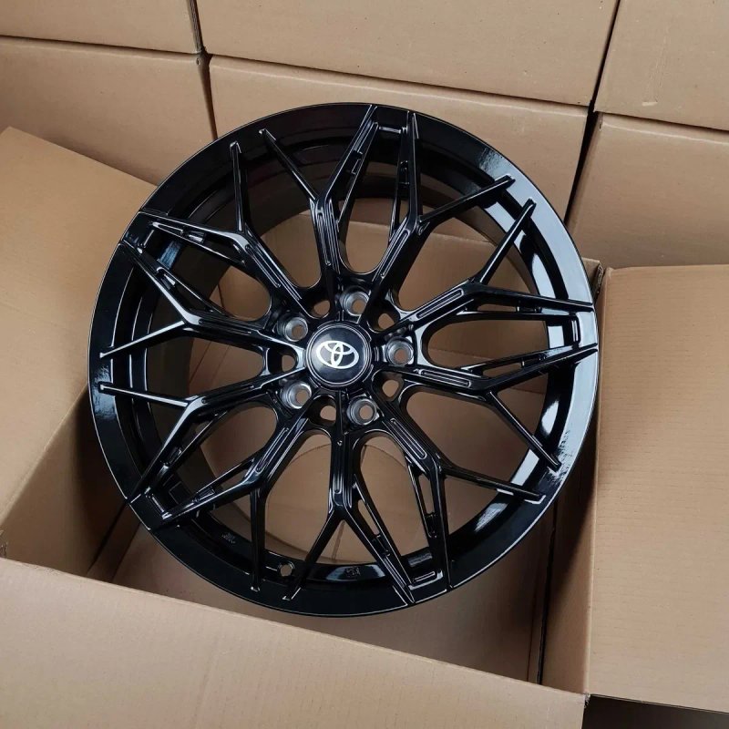 Нові Диски На Авто R18 5x114.3 Toyota Camry Rav4 Tesla Model 3 Nissan Rogue Lexus ES Honda Accord CR-V Mazda 6 Kia Hyundai Black — фото 2