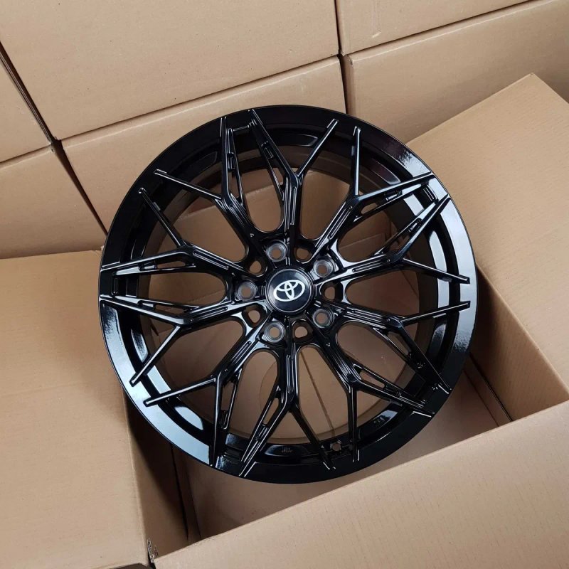 Нові Диски На Авто R18 5x114.3 Toyota Camry Rav4 Tesla Model 3 Nissan Rogue Lexus ES Honda Accord CR-V Mazda 6 Kia Hyundai Black — фото 3